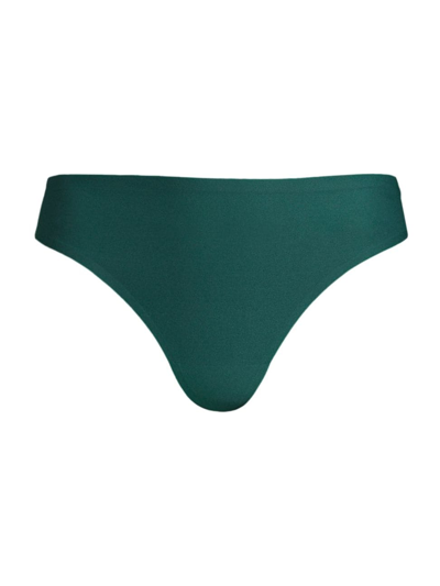 Shop Chantelle Soft Stretch Seamless Regular Rise Thong In Sequoia Green