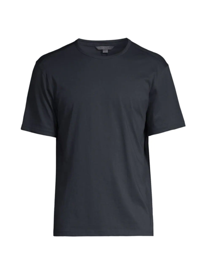 Shop John Varvatos Men's Crewneck Cotton T-shirt In Navy