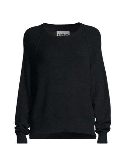 Shop Apparis Women's Eva Crewneck Sweater In Noir