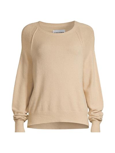Shop Apparis Women's Eva Crewneck Sweater In Sandstone