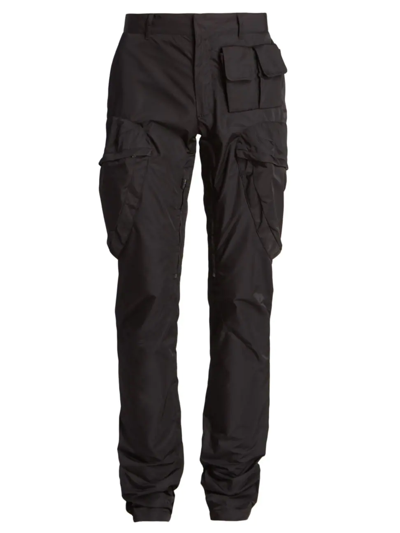 Shop Givenchy Men's Big Pocket Slim-fit Cargo Pants In Black