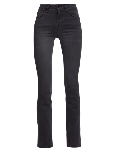 Shop Frame Women's Le Mini Boot High-rise Stretch Slim Boot-cut Jeans In Billups