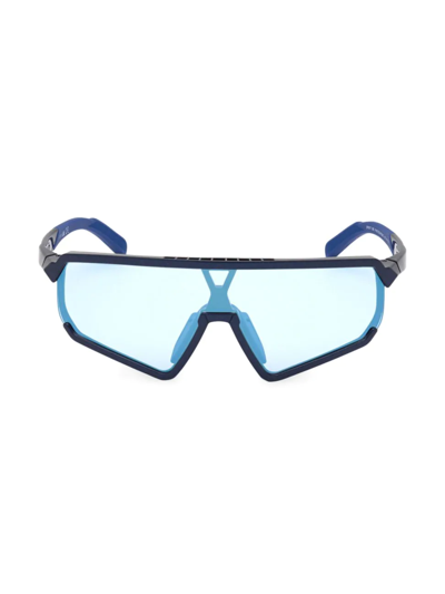 Shop Adidas Originals Men's 63mm Injected Sunglasses In Blue