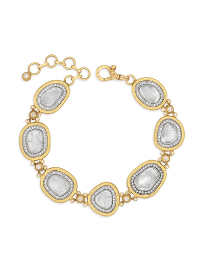 Shop Gurhan Women's Elements 24k Yellow Gold & Diamond Bracelet