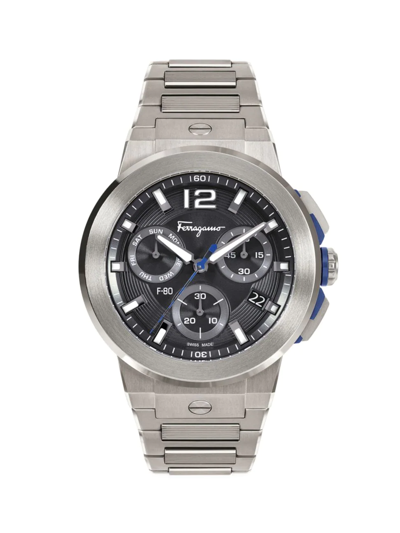 Shop Ferragamo Men's F-80 Titanium Tech Bracelet Watch