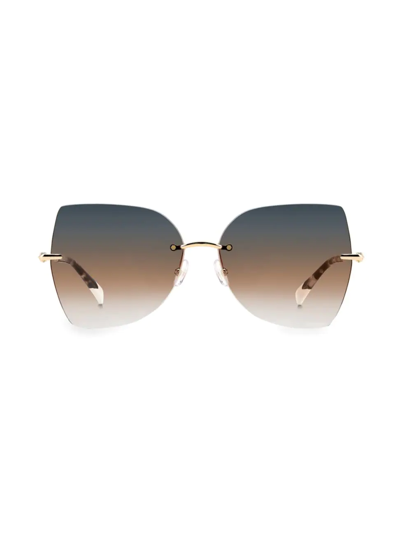 Shop Missoni Women's 60mm Butterfly Sunglasses In Gold