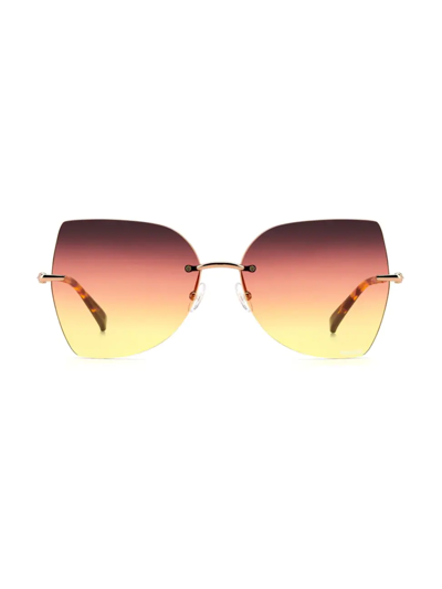 Shop Missoni Women's 60mm Butterfly Sunglasses In Gold Copper