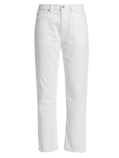 Shop Fortela Women's John Straight-leg Corduroy Pants In Off White