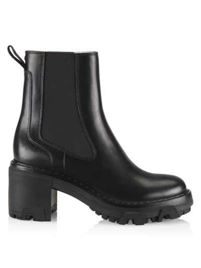 Shop Rag & Bone Women's Shiloh Lug-sole Leather Chelsea Boots In Black
