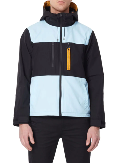 Shop Elevenparis Men's Nylon Shell Jacket In Glacier Color Block
