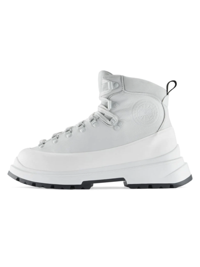 Shop Canada Goose Men's Journey Leather Boots In White
