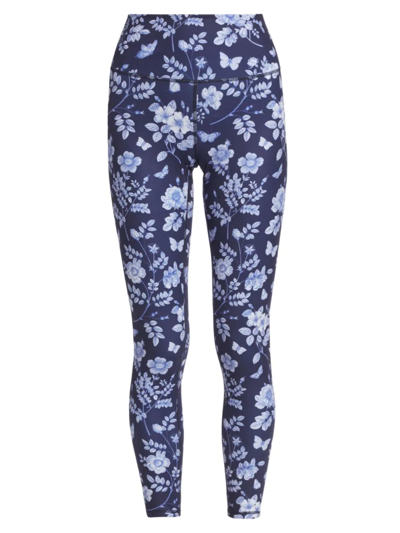 Shop Terez Women's Tlc Floral-print Smoothing Leggings In Fine China