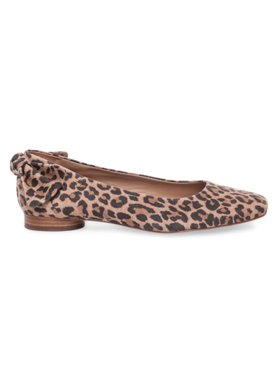 Shop Bernardo Women's Eloise Bow Flats In Cheetah
