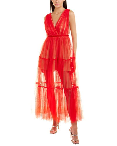 Shop Sau Lee Chloe Maxi Dress In Red