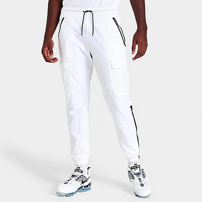 Nike Men's Sportswear Air Max Woven Cargo Pants In White/black | ModeSens