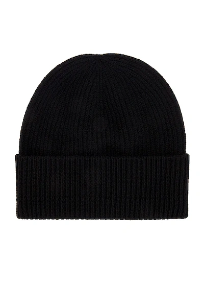 Shop Moncler Beanie Hat In Black