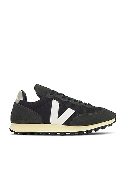 Shop Veja Rio Bronco In Black  White & Oxford Grey