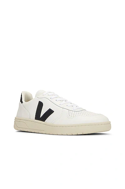 Veja 20mm Campo Leather Sneakers In Extra White & Black