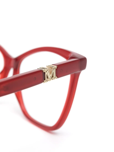 Max Mara Wayfarer-frame Optical Glasses In Red