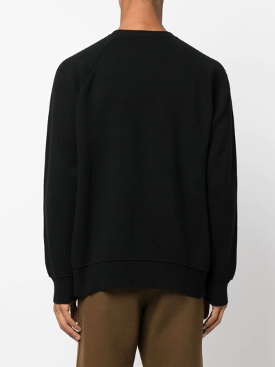 Shop Barrie Sportswear Cashmere Jumper In Schwarz