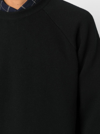 Shop Barrie Sportswear Cashmere Jumper In Schwarz