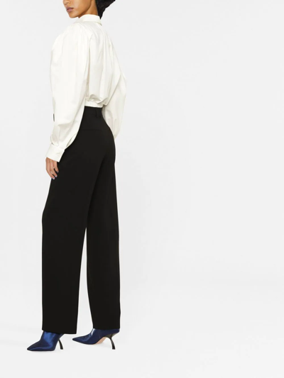 Filippa K Hutton Straight-leg Trousers In Schwarz