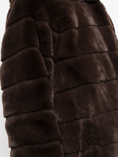 Apparis Goldie 5 Faux Fur Jacket In Brown