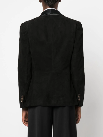 Brunello Cucinelli Black Single-breasted Tailored Blazer In Black
