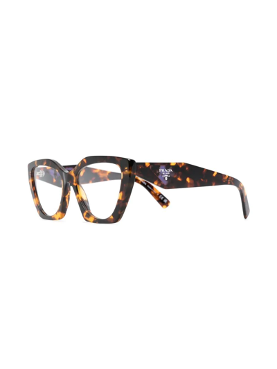 Prada Square-frame Glasses In Brown