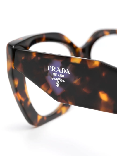 Prada Square-frame Glasses In Brown