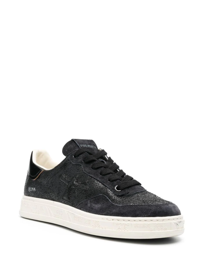 Shop Premiata Quinnd Low-top Sneakers In Black