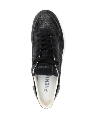 Shop Premiata Quinnd Low-top Sneakers In Black