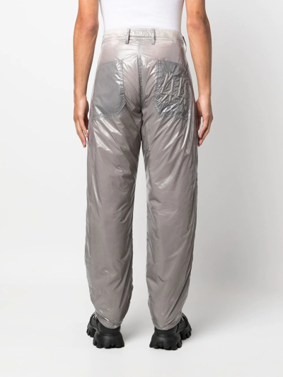 Shop 44 Label Group Group Blow Out Straight-leg Trousers In Grau