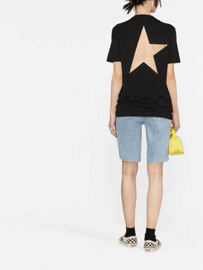 Shop Golden Goose Star-print T-shirt In Schwarz