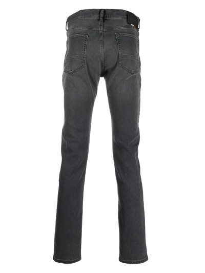 Shop Tommy Hilfiger Stonewash Skinny-cut Jeans In Grau