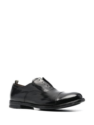 Officine Creative Lace-up Leather Oxford Shoes In Schwarz
