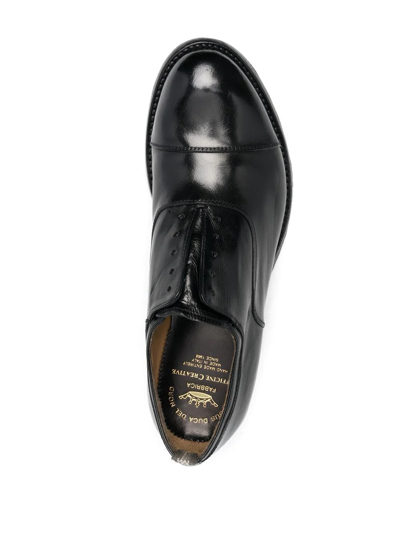 Officine Creative Lace-up Leather Oxford Shoes In Schwarz