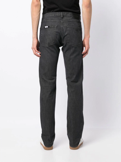 Shop Emporio Armani Straight-leg Jeans In Schwarz