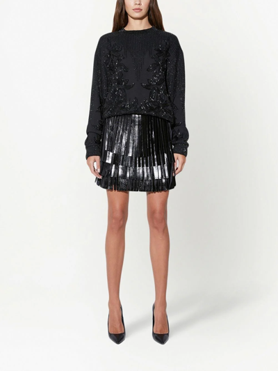 Rta Emma Bead-embellished Jumper In Black