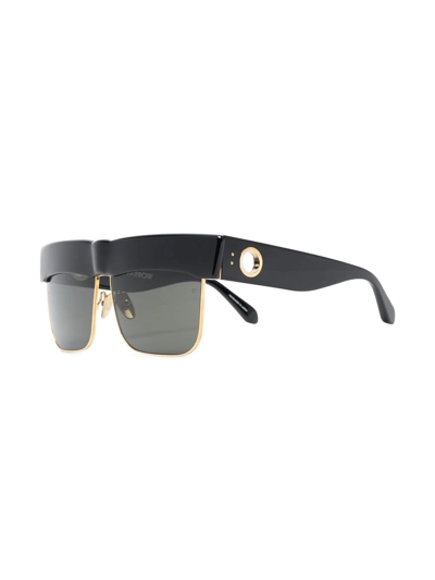 Linda Farrow Rosalie Square-frame Sunglasses In Black