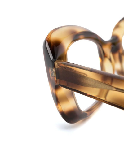 Lapima Olivia Square-frame Glasses In Brown