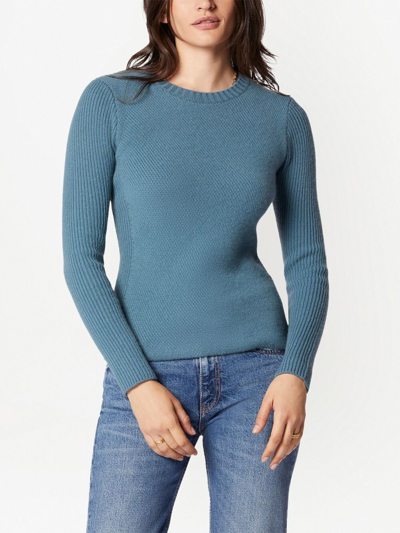 Shop Equipment Ribbed-knit Wool Jumper In Blau