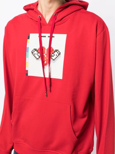 Mostly Heard Rarely Seen 8-bit No More Heartbreaks Long-sleeve Hoodie In Rot