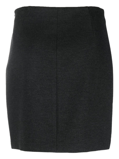 Lardini Fitted Mini Skirt In Grau