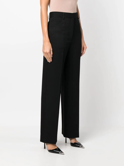 Victoria Beckham High-waisted Straight-leg Trousers In Schwarz