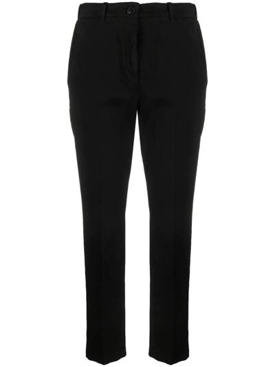 Shop Incotex Slim-cut Tailored Trousers In Black