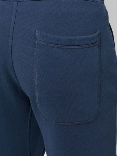 Shop Tom Ford Drawstring Cotton Track Pants In Blau