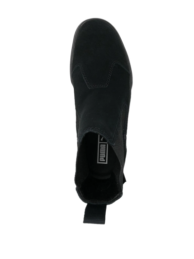 Puma Mayze Infuse Platform Chelsea Boot In Schwarz