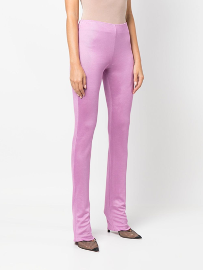 Shop Alyx Skinny Ankle-zip Trousers In Rosa