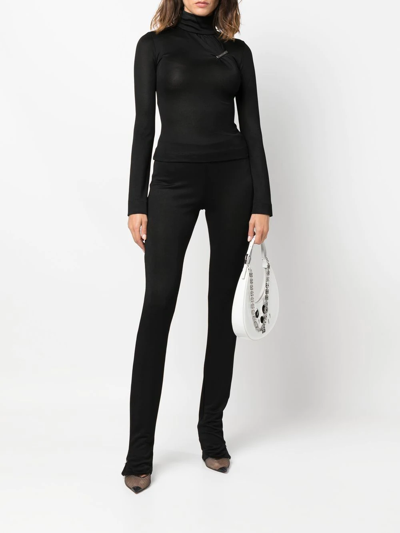 Alyx Semi-transparent Flared Trousers In Schwarz